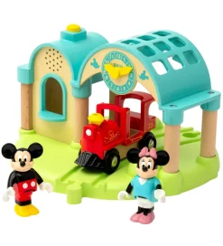 BRIO Brio>Togstation m. Mickey Mouse - 4 Dele - Lydoptager 32270