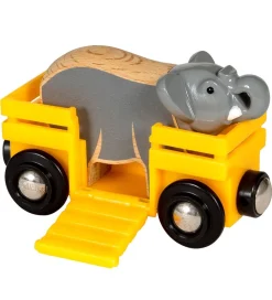 BRIO Brio>World Vogn m. Elefant - Gul 33969