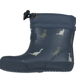 Bundgaard Gummistøvler>Gummistøvler m. For - Malik Navy Dino - Multi Colored