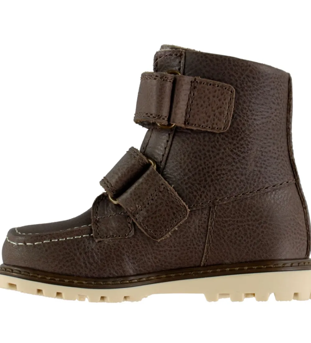 Bundgaard Vinterstøvler|Vinterstøvler - Tex - Terry - Wide Fit - Mørkebrun