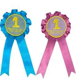 by ASTRUP Kæpheste|Rosetter til Kæphest - 2-Pak - Blå/Rosa