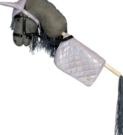 by ASTRUP Kæpheste|Sadelunderlag Til Kæpheste - Lilla m. Glimmer