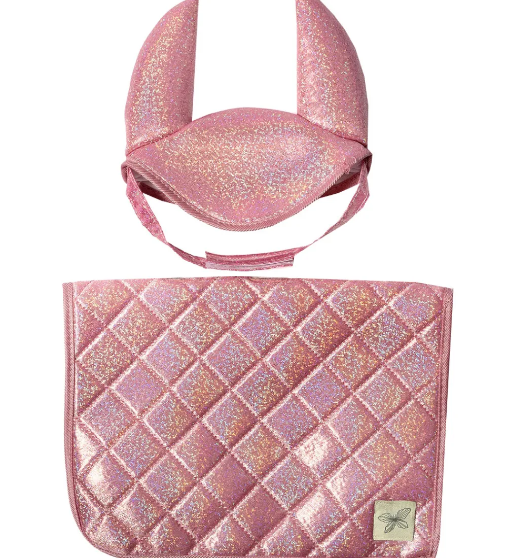 by ASTRUP Kæpheste|Sadelunderlag Til Kæpheste - Pink m. Glimmer