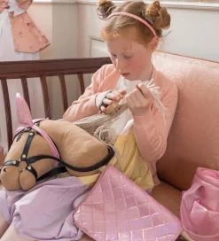 by ASTRUP Kæpheste|Sadelunderlag Til Kæpheste - Pink m. Glimmer