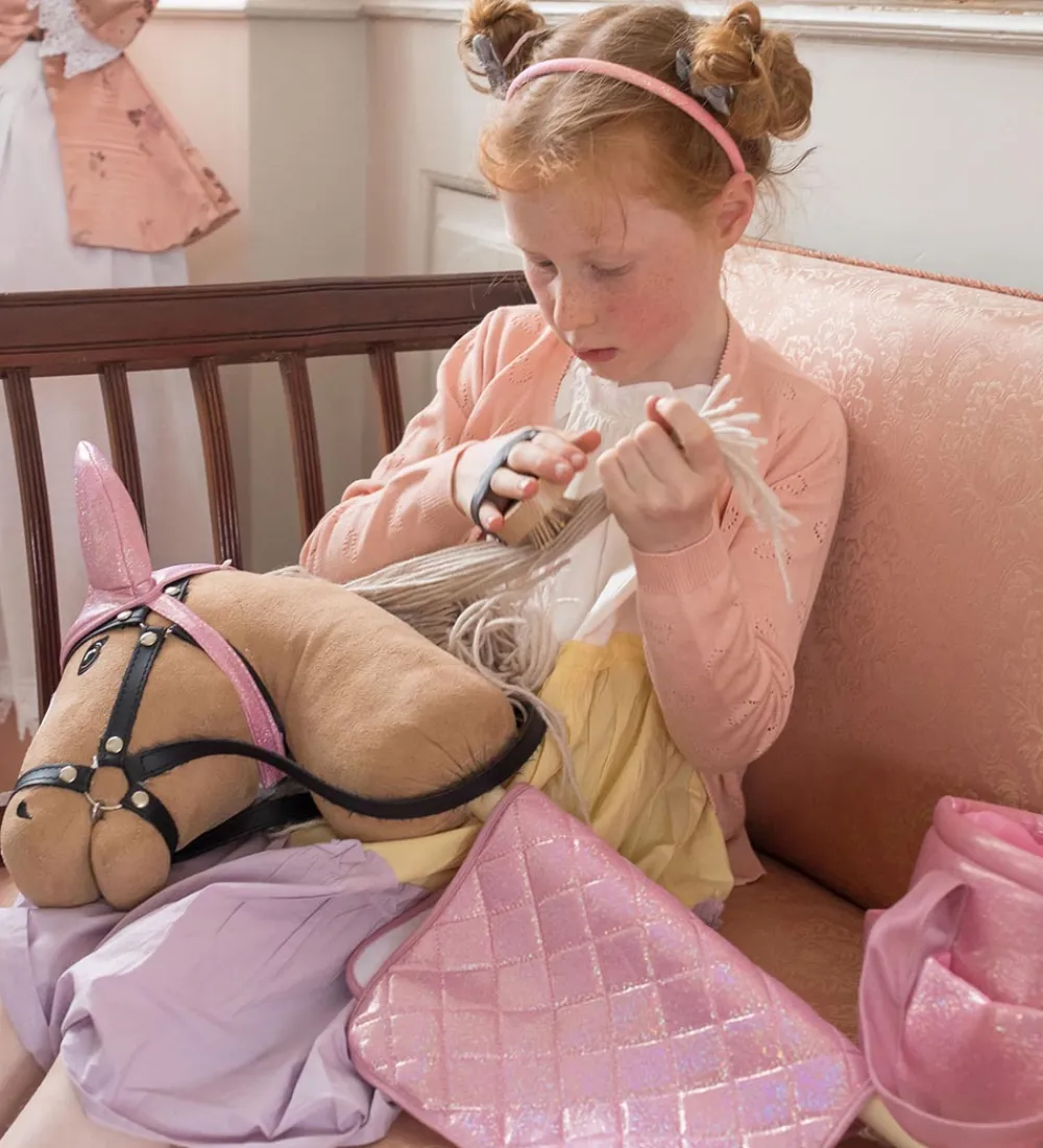 by ASTRUP Kæpheste|Sadelunderlag Til Kæpheste - Pink m. Glimmer