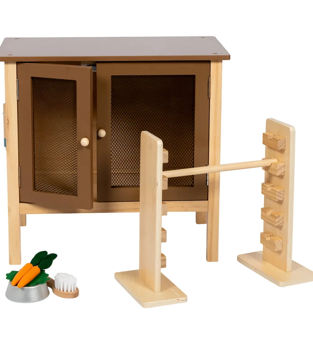 by ASTRUP Trælegetøj>Trælegetøj - Kaninbur Og Spring