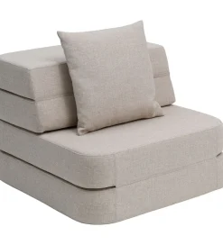 by KlipKlap Sofaer|Foldesofa - 3 Fold Single - 70 cm - Beige/Sand