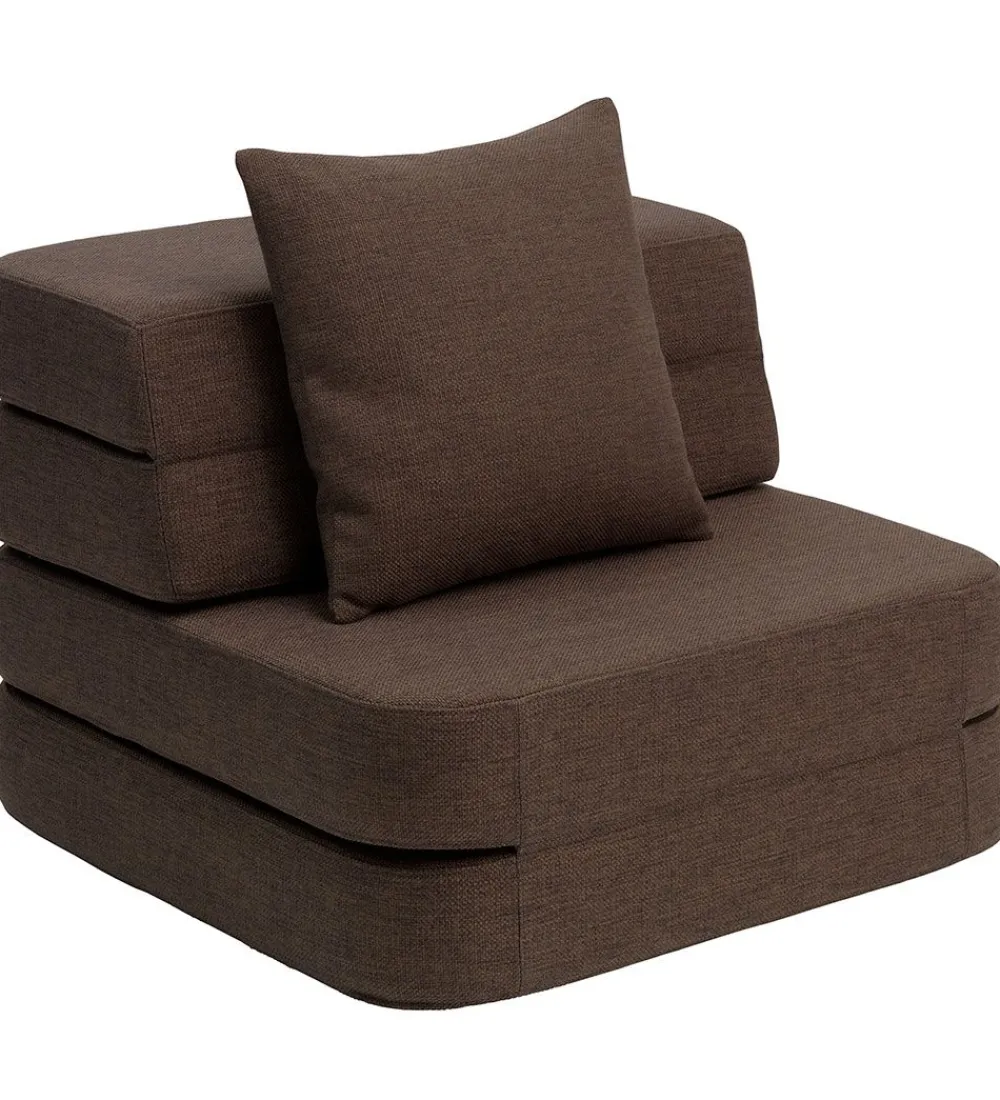 by KlipKlap Sofaer>Foldesofa - 3 Fold Single - 70 cm - Brown/Sand
