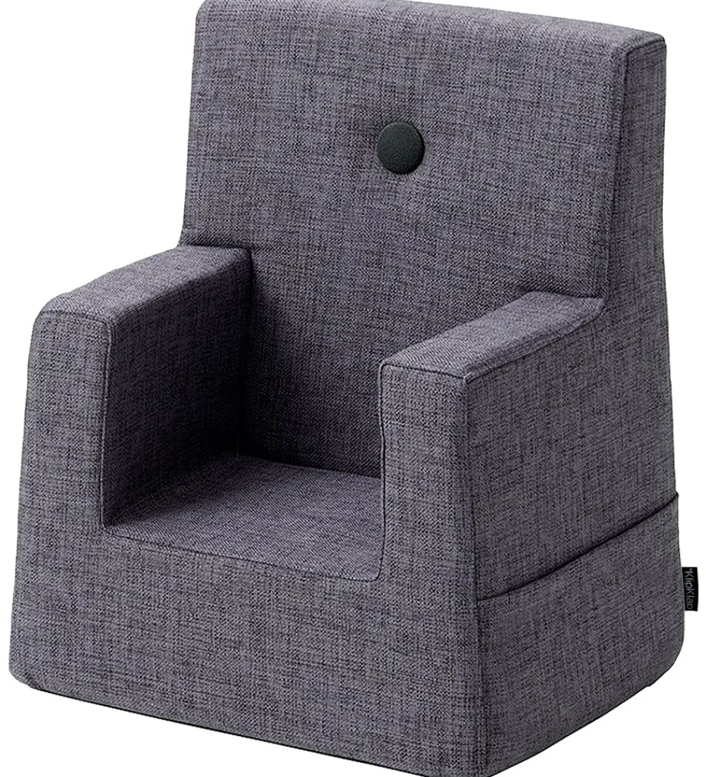 by KlipKlap Stole>Lænestol - Kids Chair - 50x43x33 cm - Blue Grey w. G