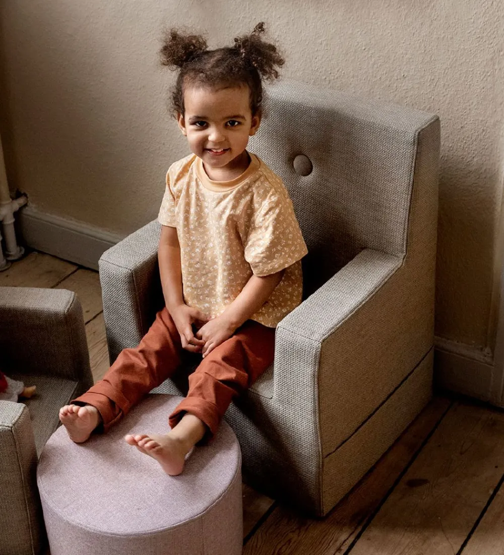 by KlipKlap Stole>Lænestol - Kids Chair - 43x43x50 cm - Sand/Sand