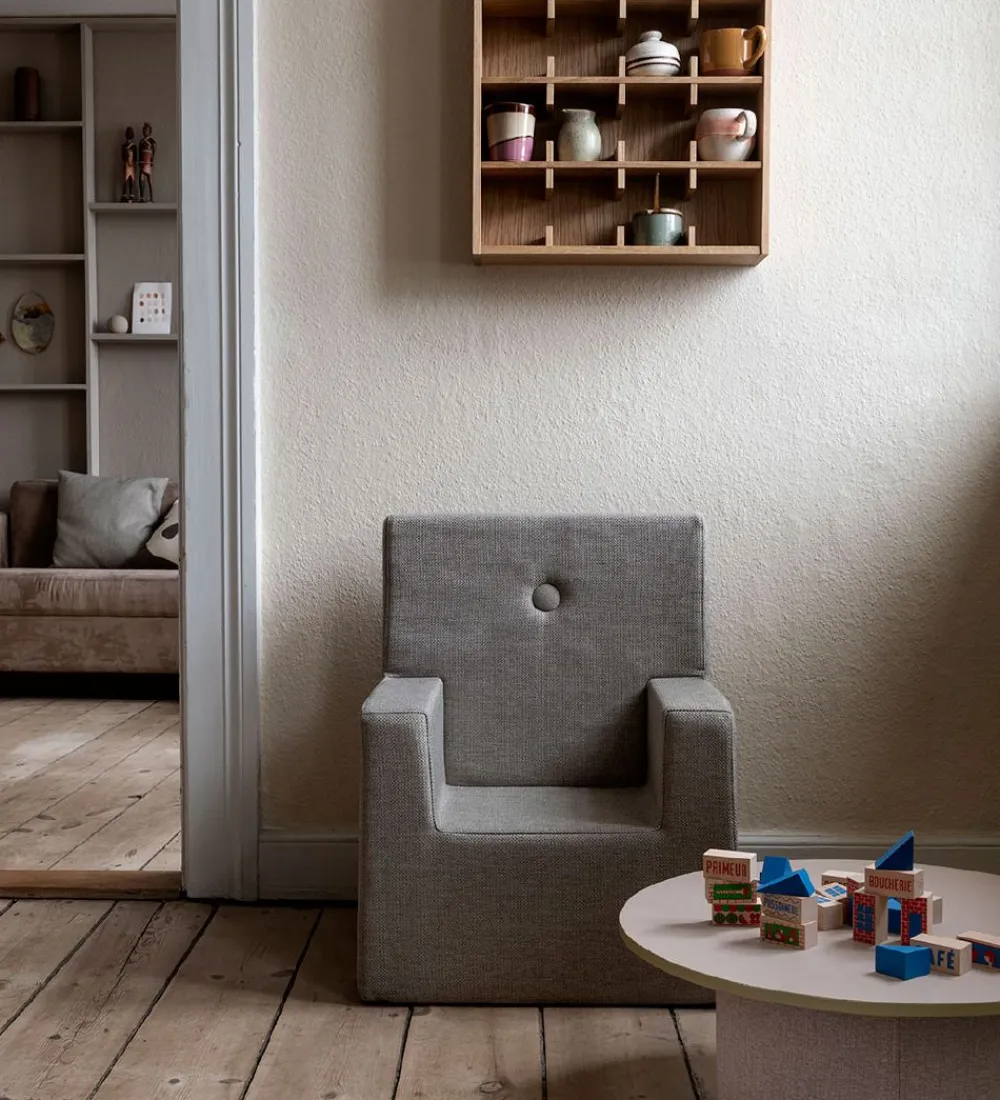 by KlipKlap Stole>Lænestol - Kids Chair XL - 49x42x63 cm - Sand/Sand