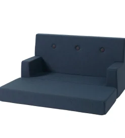 by KlipKlap Sofaer>Sofa - Kids Sofa - 100 cm - Dark Blue/Black