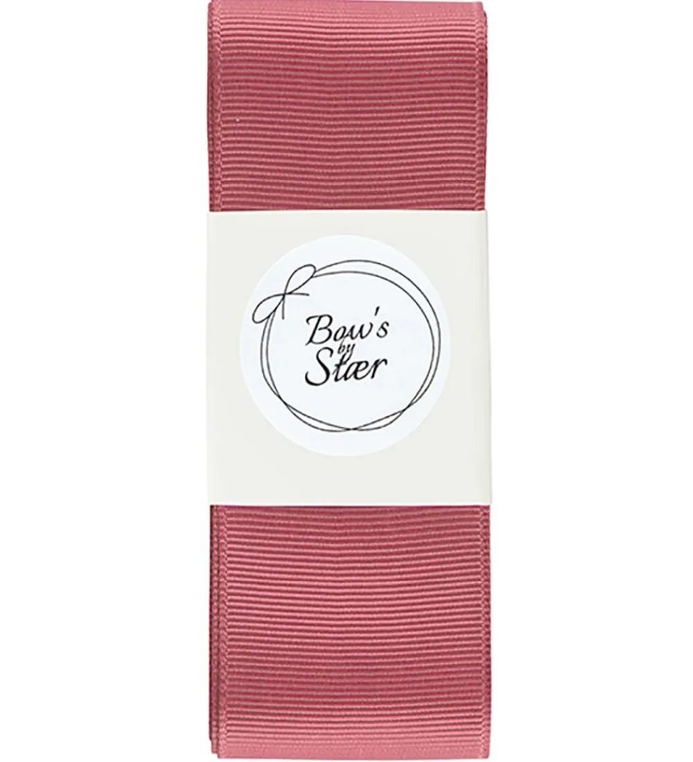 By Stær Hårbånd>Dåbsbånd m. Sløjfe - Dusty berry