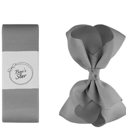 By Stær Hårbånd>Dåbsbånd m. Sløjfe - Grå