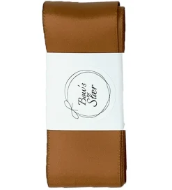 By Stær Hårbånd></noscript>Dåbsbånd m. Sløjfe - Satin - Golden Brown