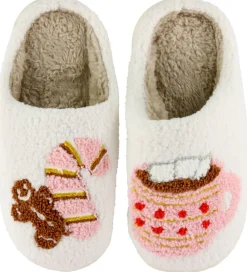 By Stær Hjemmesko|Hjemmesko - Slippers Jul - Rosa/Brun