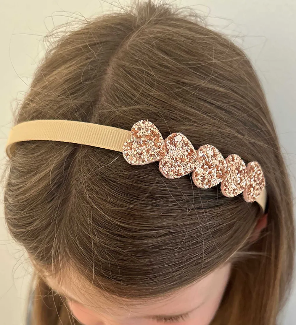 By Stær Hårpynt|Hårbøjler>Hårbøjle - Hjerte - Beige