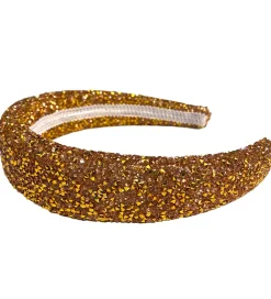 By Stær Hårbøjler|Hårbøjle - Lin - Glitter - Rust/Guld