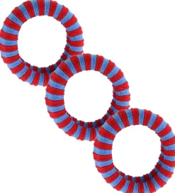 By Stær Hårelastikker|Hårelastik - 3-pak - Ea - Rød/Blå Stribet