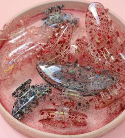 By Stær Hårspænder|Hårpynt|Hårklemme - Asta - 10x5 cm - Confetti Rød