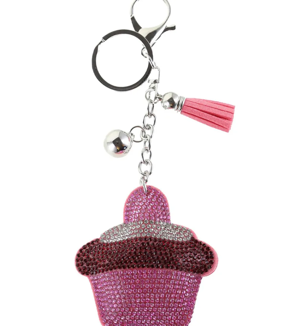 By Stær Nøgleringe>Nøglering - Cupcake - Pink