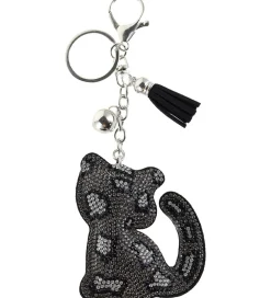 By Stær Nøgleringe|Nøglering - Kat - Grå Leo