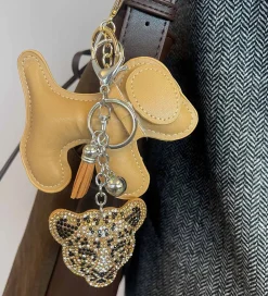 By Stær Nøgleringe|Nøglering - Leopard - Brun