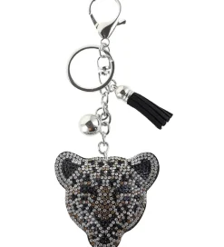 By Stær Nøgleringe|Nøglering - Leopard - Grå
