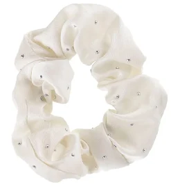 By Stær Hårelastikker|Scrunchie - Alma - Råhvid Sten