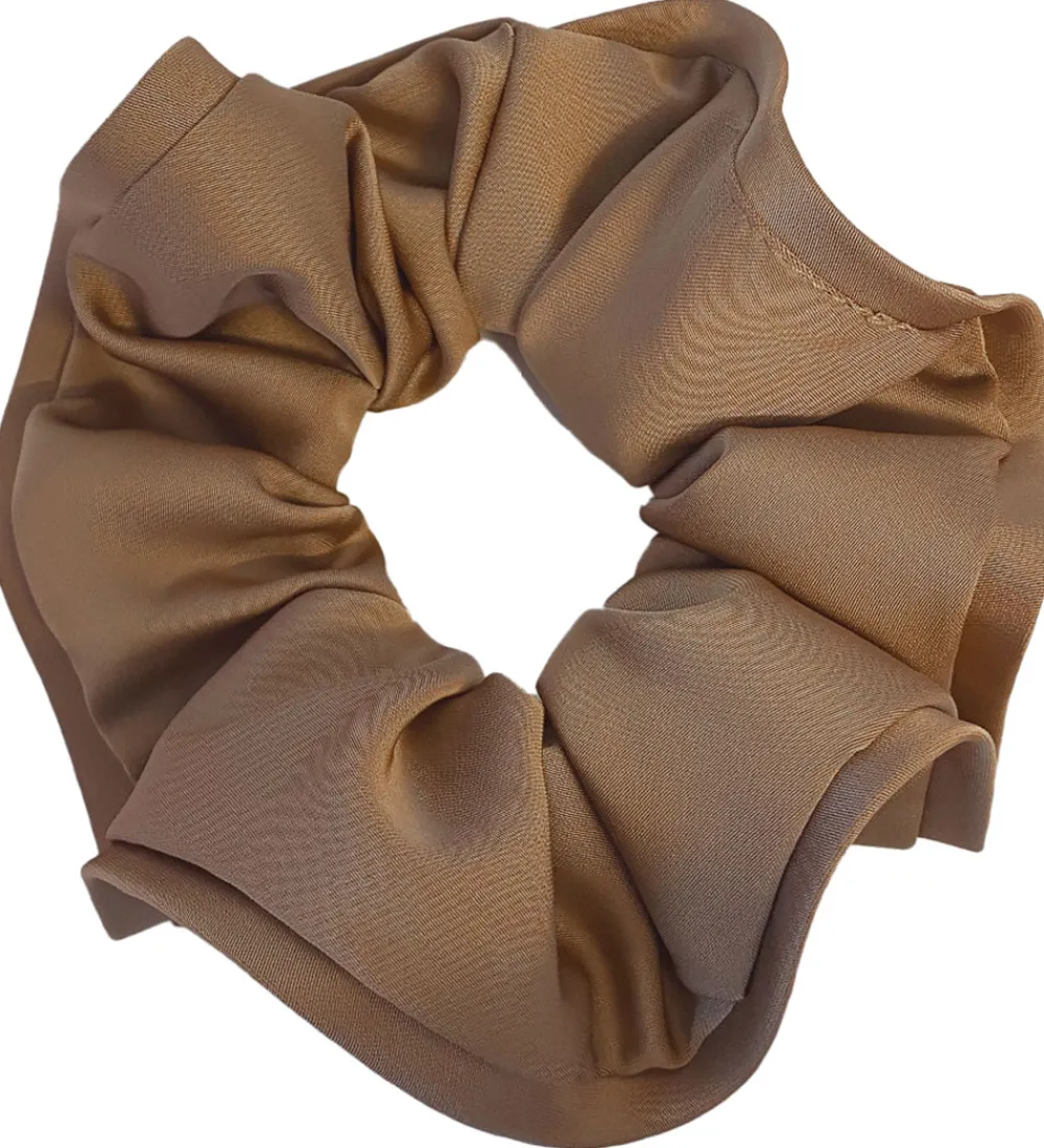 By Stær Hårelastikker>Scrunchie - Anemone - Gyldenbrun