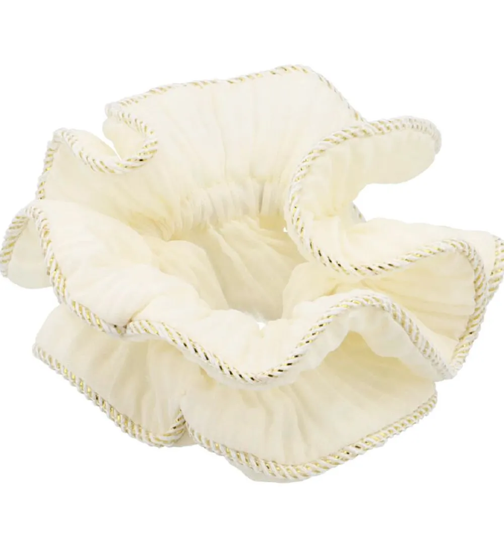 By Stær Scrunchies>Scrunchie - Lilje - Råhvid