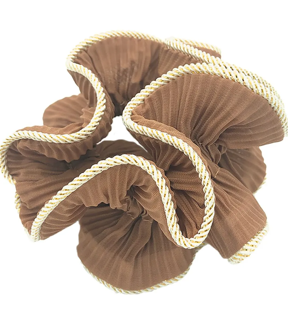By Stær Scrunchies>Scrunchie - Lilje - Gyldenbrun