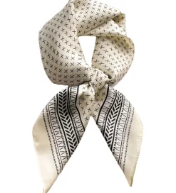 Børn By Stær Tørklæder>Tørklæde - Callie - Råhvid/Sort