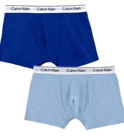 Børn Calvin Klein Undertøj|Boxershorts - 2-pak - Faded Denim/Bold Blue