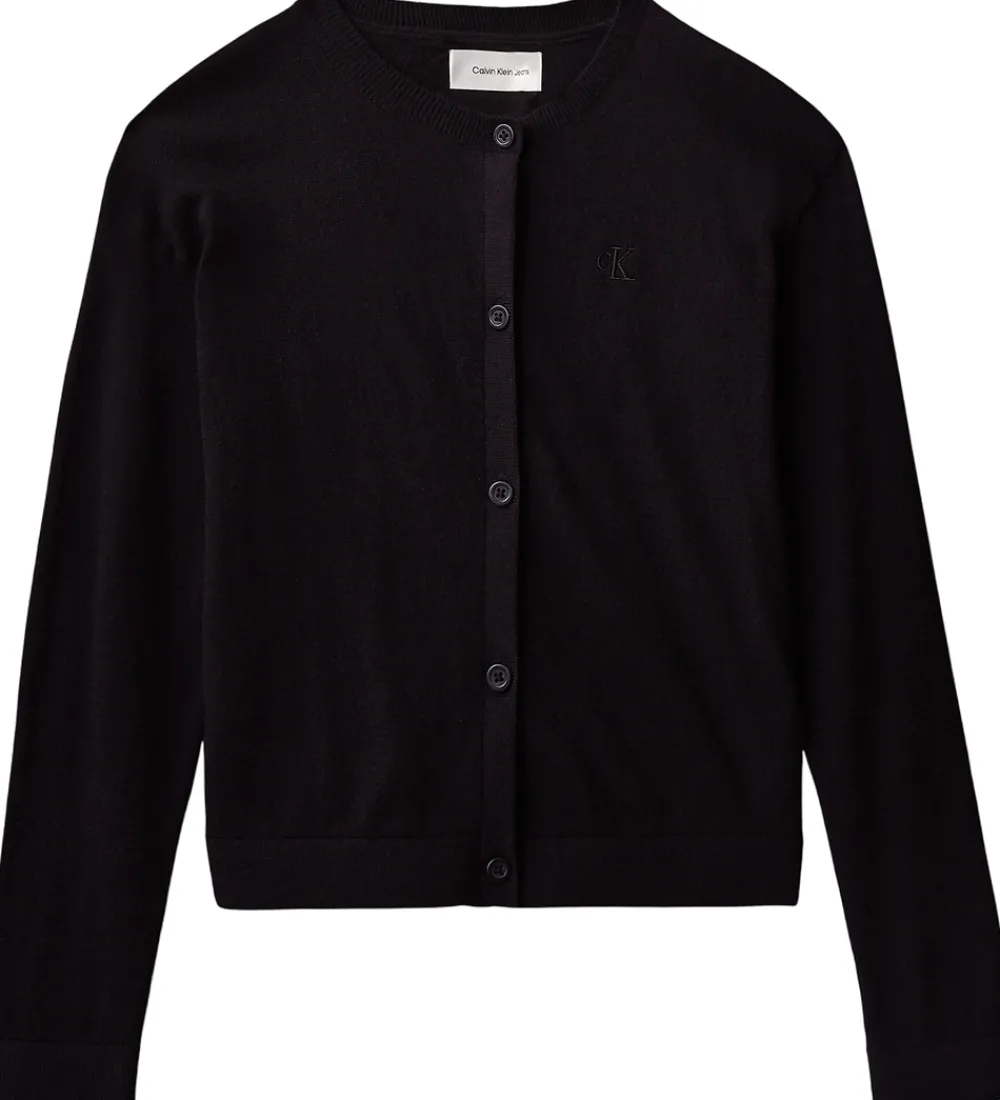Børn Calvin Klein Cardigans|Cardigan - Strik - CK Black