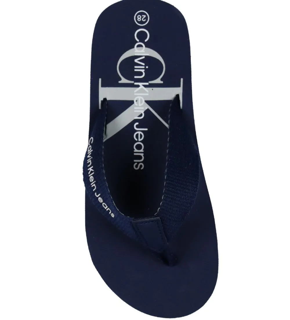 Calvin Klein Klipklappere>Klipklapper - Logo Print - Blå