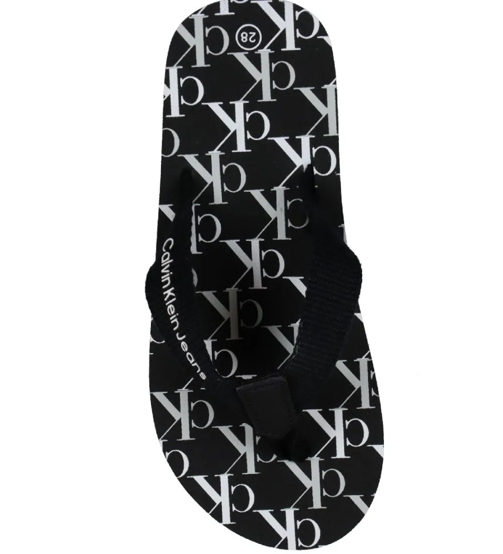 Calvin Klein Klipklappere|Klipklapper - Logo Print - Sort