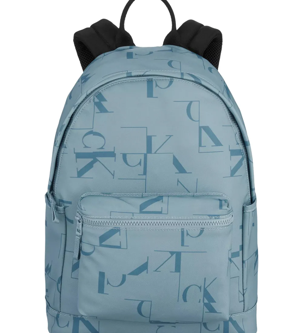 Calvin Klein Skoletasker>Skoletaske - City Grid - Faded Denim/Blå