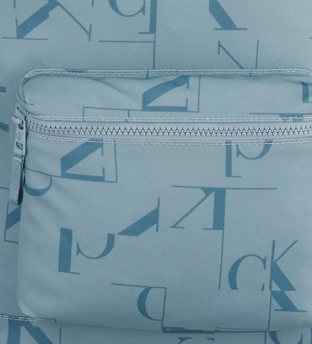 Calvin Klein Skoletasker>Skoletaske - City Grid - Faded Denim/Blå