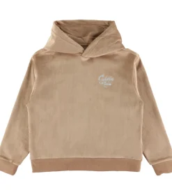 Børn Calvin Klein Hættetrøjer|Sæt - Hættetrøje/Bukser - Fløjl - Woodsmoke