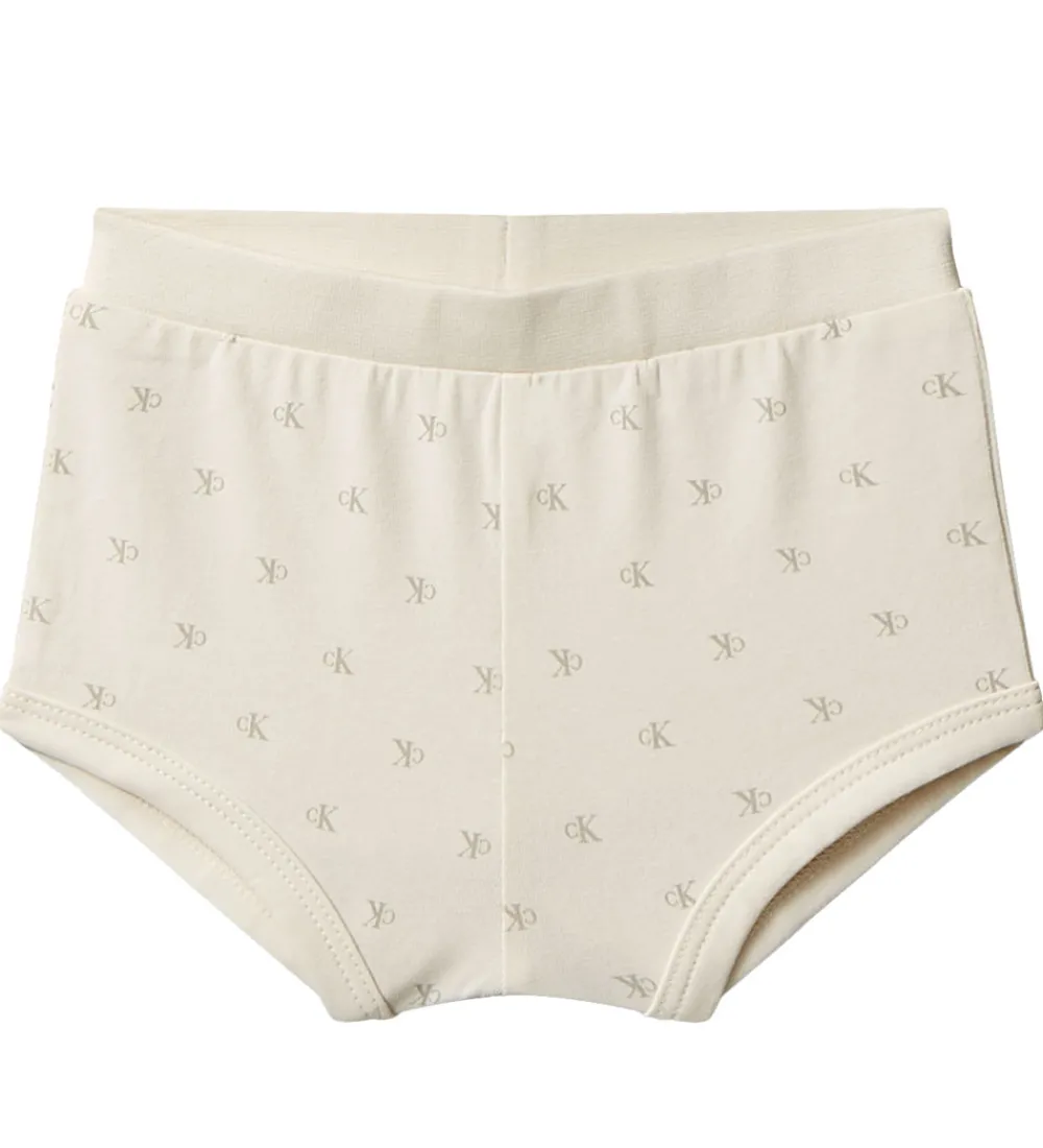 Børn Calvin Klein Kjoler|Sæt - Kjole/Bloomers - Monologo White