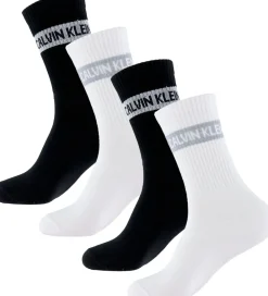 Børn Calvin Klein Strømper|Basis|Strømper - 4-pak - Hvid/Sort