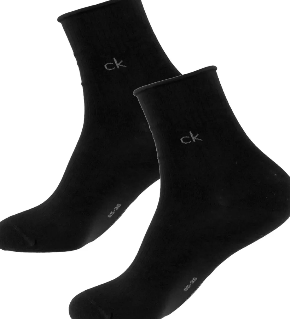 Børn Calvin Klein Strømper|Basis|Strømper - 2-pak - Sort