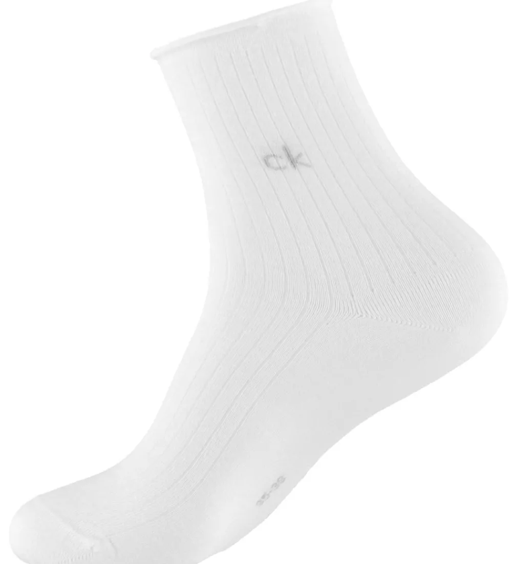 Børn Calvin Klein Strømper|Basis>Strømper - 2-pak - Hvid