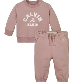 Børn Calvin Klein Sweatshirts|Sweatsæt - Varsity - Noble Rose