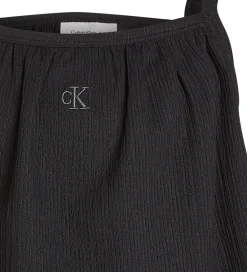 Børn Calvin Klein Toppe>Top - Rib - Crinkle Strap - Ck Black