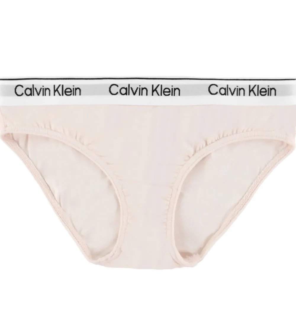 Børn Calvin Klein Undertøj|Trusser - 2-pak - Silver eony/Gråmeleret