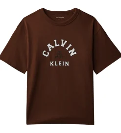 Børn Calvin Klein T-Shirts>T-shirt - Legacy Brown