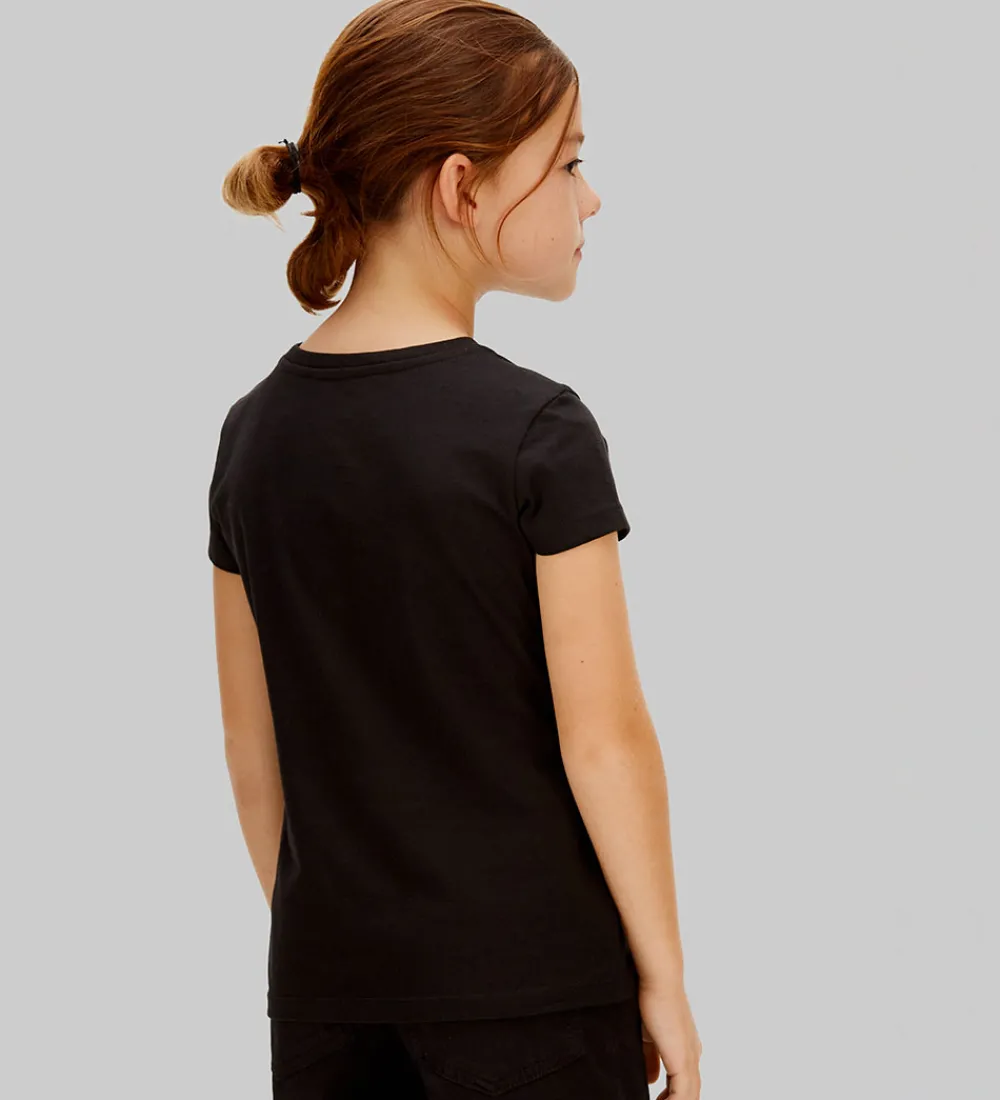 Børn Calvin Klein T-Shirts|T-shirt - Signature - CK Black