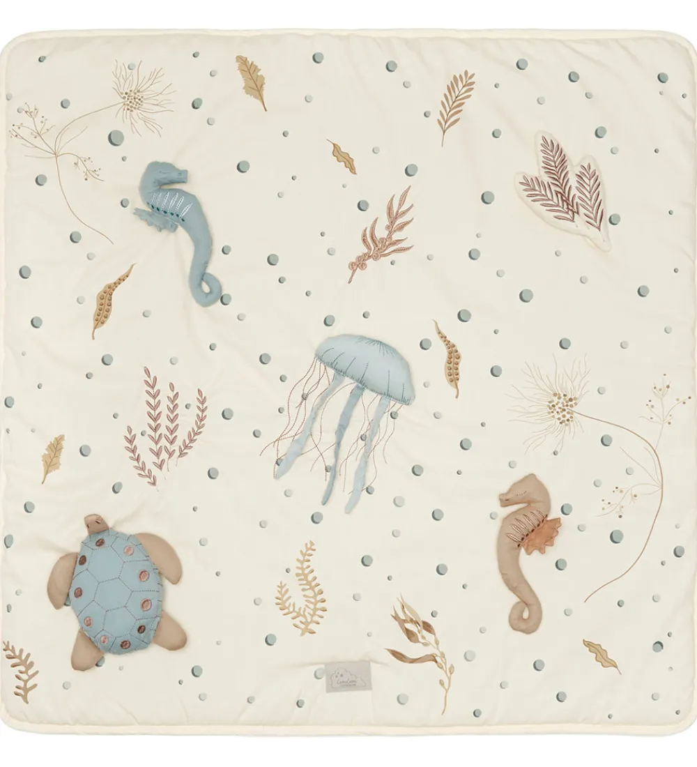 Cam Cam Legetæpper Og Legegulve|Aktivitetstæppe - 80x80 cm - Sea Garden